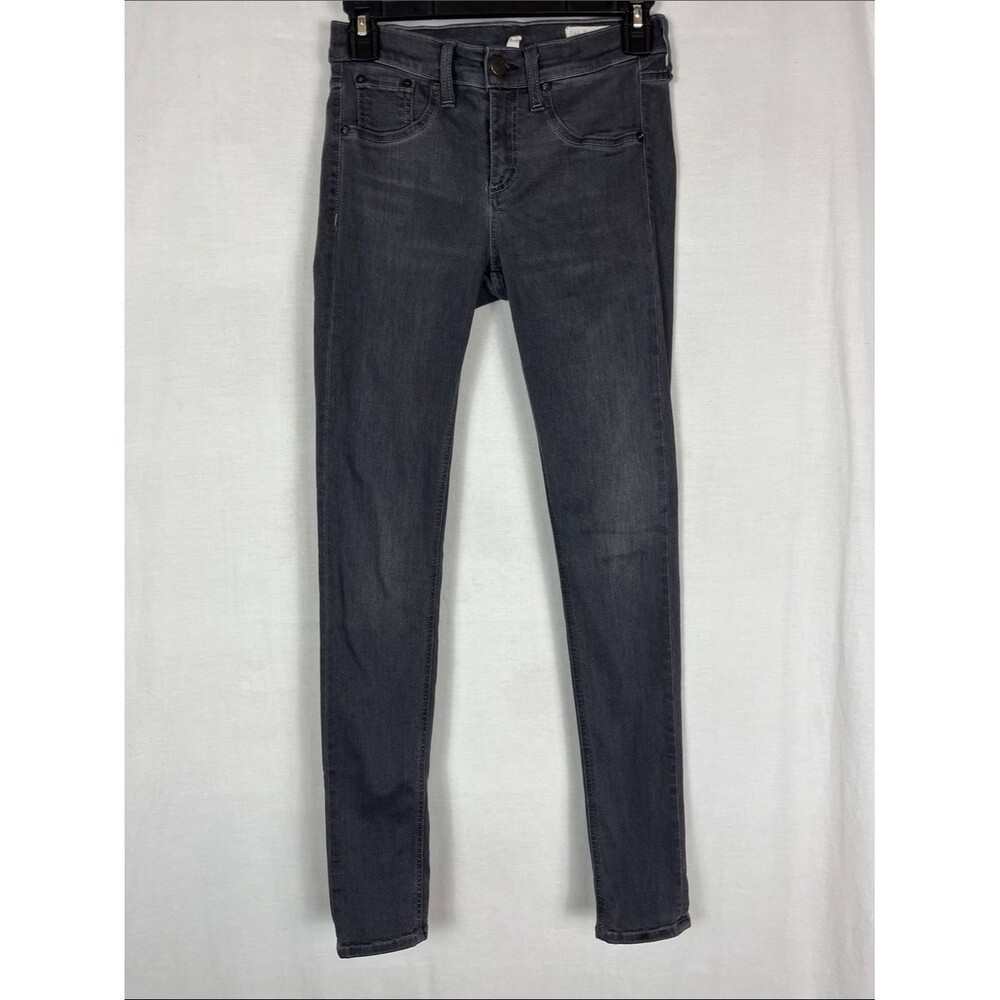 Rag & Bone Premier Gray/Black Ankle Skinny Legging Jeans